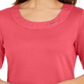 Karen Scott Women's Cotton Ring Top Pink Size X-Small
