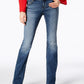 INC International Concepts Women's Essentials Curvy Fit 5 Pocket Bootcut Jeans Blue Size 0