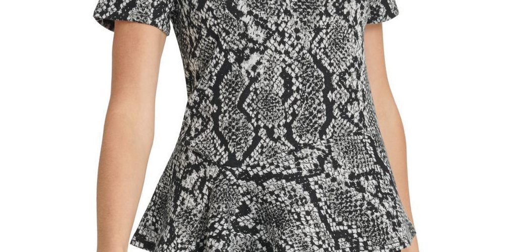 DKNY Women's Crew Neck Asymmetric Top Gray Size X-Large