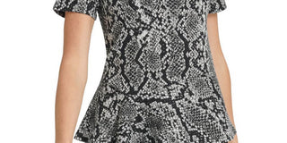 DKNY Women's Crew Neck Asymmetric Top Gray Size X-Large