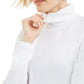 Karen Scott Women's Cotton Turtleneck Top White Size Petite M