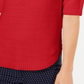 Charter Club Women's Short Sleeve Crew Neck T-Shirt Sweater Red Size XX-Large