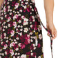 Calvin Klein Women's Plus Floral MIDI Wrap Skirt Black Size 14W