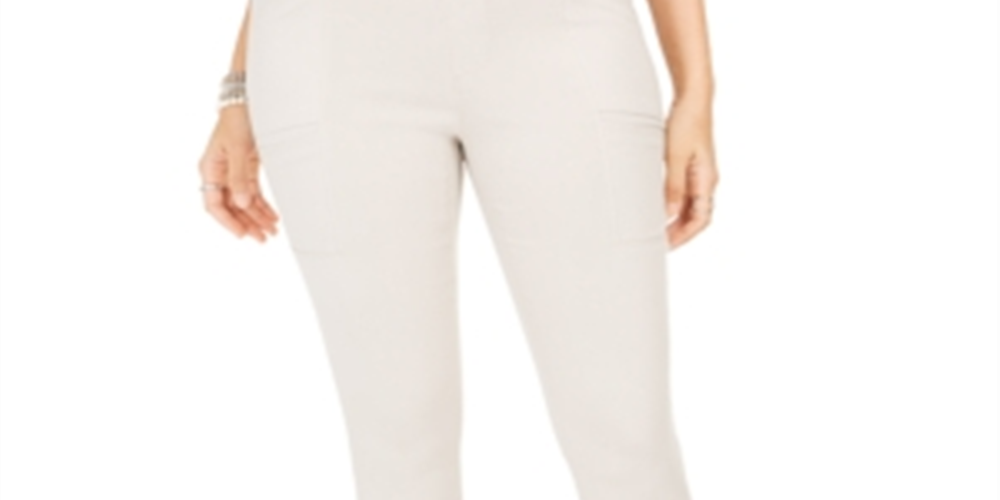 Style & Co Women's Cropped Utility Pants Brown Size 10