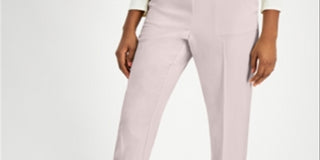 Alfani Women's Plus Pull on Cropped Pants Pink Size 4X