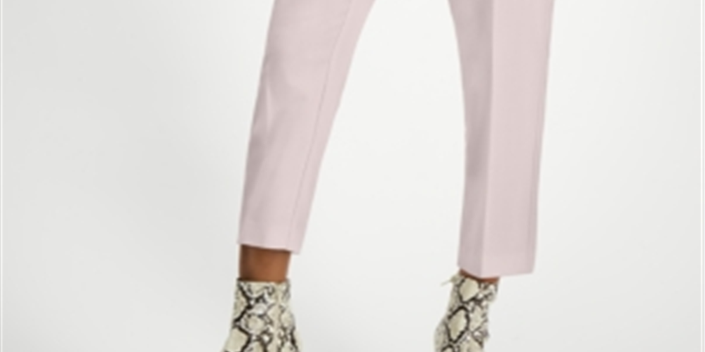Alfani Women's Plus Pull on Cropped Pants Pink Size 4X