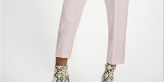 Alfani Women's Plus Pull on Cropped Pants Pink Size 4X