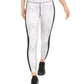 Ideology Women's Snake Print Colorblocked Leggings White Size XX-Large