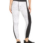 Ideology Women's Snake Print Colorblocked Leggings White Size XX-Large