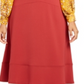 Alfani Women's Seaa Line MIDI Skirt Red Size 4