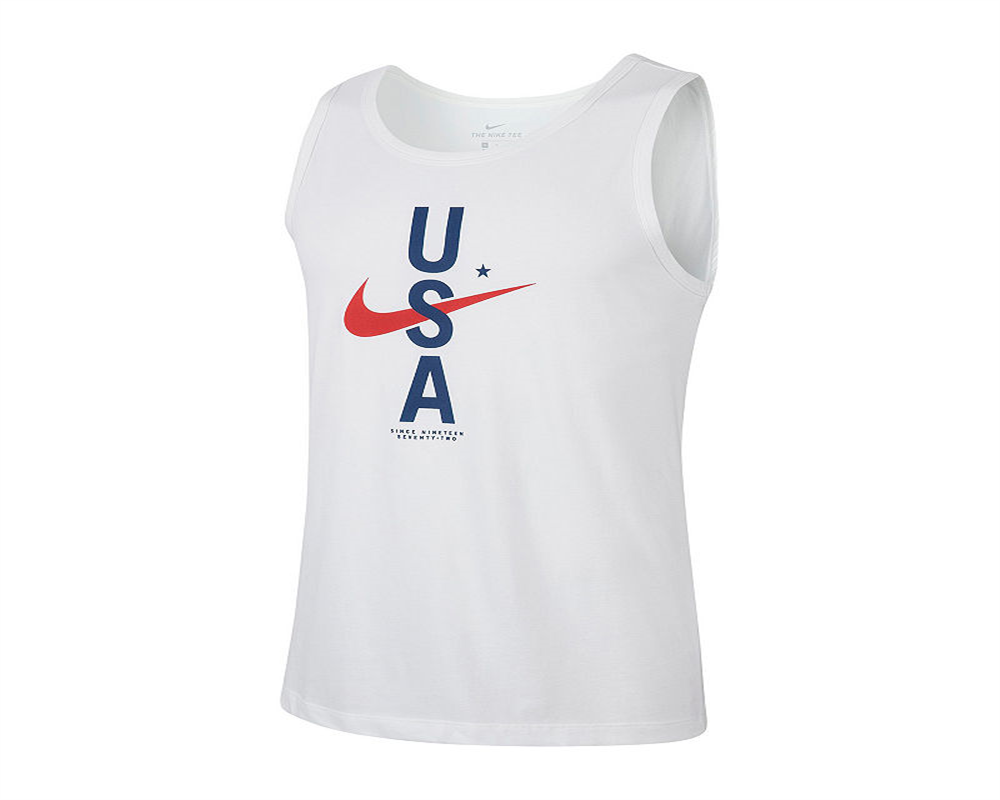 Nike Men's Fitness Workout Tank Top White Size Large