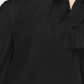 Alfani Women's Textured Stripes Embellished Neck Top Black Size Petite L