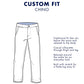 Tommy Hilfiger Men's Straight Leg Custom Fit Chino Pants Blue Size 36/32