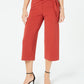 Alfani Women's Sash Belt Cropped Pants Red Size 12