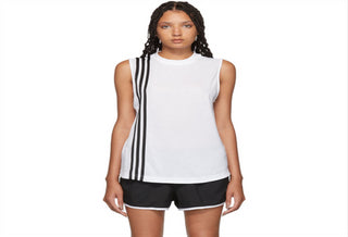 Adidas Women's Must Haves 3 Stripe Tank White Size Small