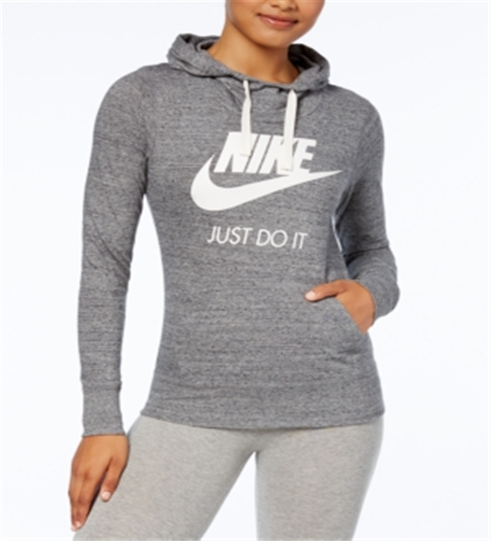 Nike Gym Vintage Women's Hoodie-heather Grey Size Small