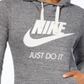 Nike Gym Vintage Women's Hoodie-heather Grey Size Small