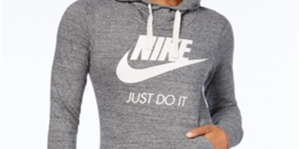 Nike Gym Vintage Women's Hoodie-heather Grey Size Small