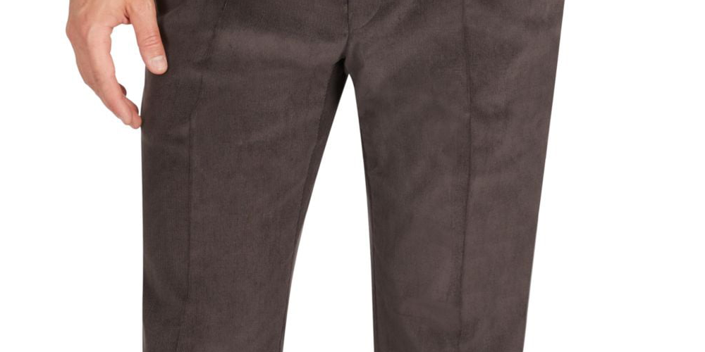 Ralph Lauren Men's Pleated Straight Leg Classic Fit Pants Brown Size 38X32