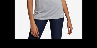 Nike Womens Dri-Fit Yoga T-Shirt Red Size Medium