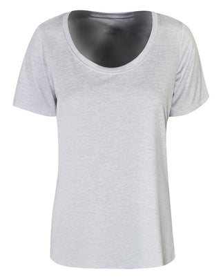 Nike Womens Dri-Fit Yoga T-Shirt Red Size Medium