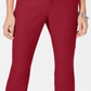 INC International Concepts Women's Cropped Straight Leg Pants Red Size 0