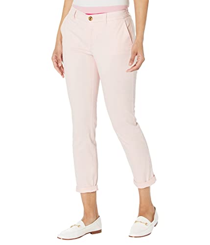 Tommy Hilfiger Women's Pants 8P6 Ballerina Hampton Chino Straight Leg Pants Pink Size 4