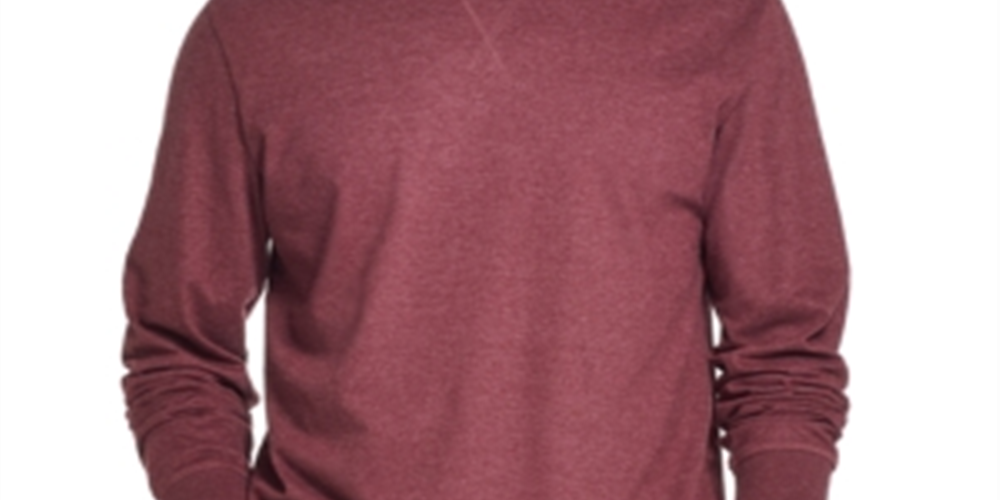 Weatherproof Vintage Men's Brushed Long Sleeve Jersey T-Shirt Purple Size Small