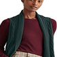 Ralph Lauren Women's Cable knit Sleeveless Open Cardigan Vest Sweater Green Size Small