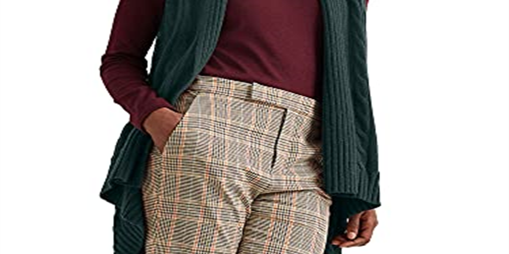 Ralph Lauren Women's Cable knit Sleeveless Open Cardigan Vest Sweater Green Size Small