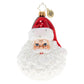 Christopher Radko Hand-Crafted European Glass Christmas Ornament Classic St. Nick Blue Size L