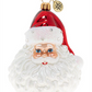 Christopher Radko Hand-Crafted European Glass Christmas Ornament Classic St. Nick Blue Size L