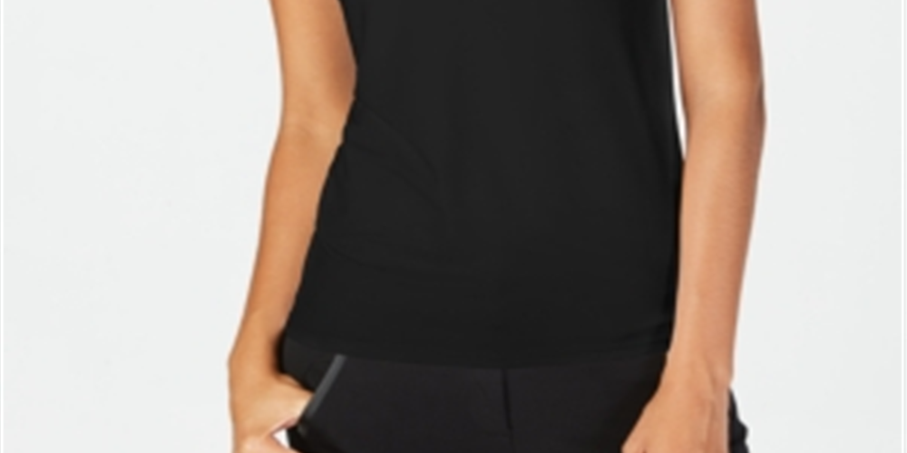 Alfani Women's Sleeveless Layering Tank Top Black Size Large