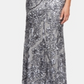 Alex Evenings Women's Cold Shoulder Flutter Sleeves With Long V Neck a Line Dress Navy Size 8
