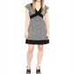 Michael Kors Women's Cheetah Print Fit Flare Dress Gray Size Large