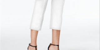 Alfani Women's Zippered Skinny Evening Pants White Size 14