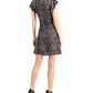 Michael Kors Women's Cheetah Print Fit & Flare Dress Black Size Small