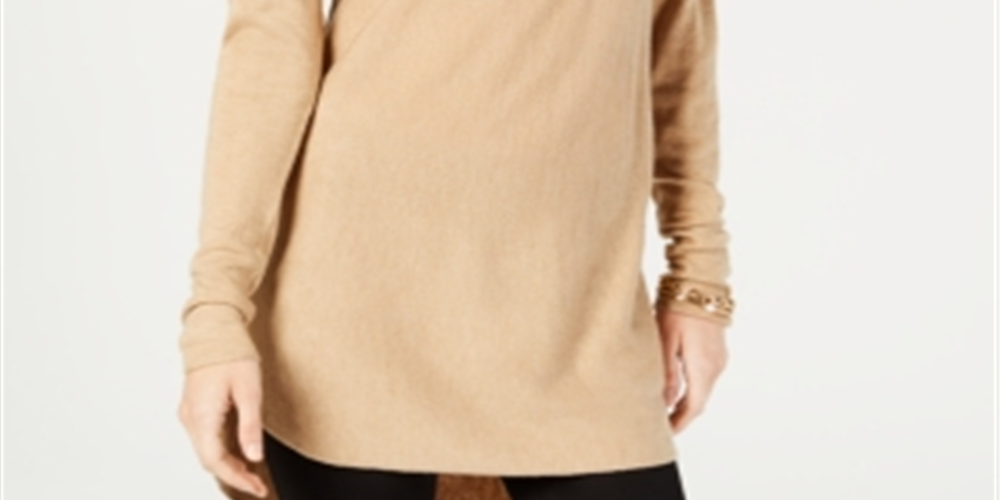 INC International Concepts Women's Shirttail Sweater Yellow Size X-Small