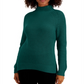 Style & Co Women's Cotton Funnel Neck Sweater Green Size Petite X-Large