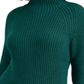 Style & Co Women's Cotton Funnel Neck Sweater Green Size Petite X-Large