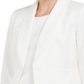 Kasper Women's Textured One Button Blazer Jacket White Size 8