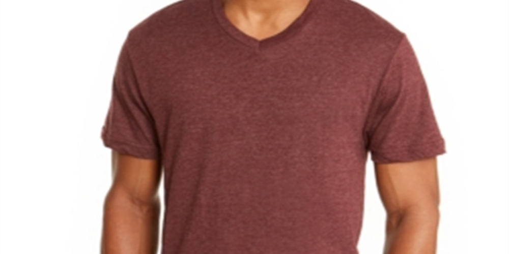 Alfani Men's V Neck Undershirt Burgundy Size 2XL