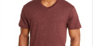Alfani Men's V Neck Undershirt Burgundy Size 2XL