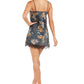 INC Women's Lace Trim Chemise Nightgown Black Size XS