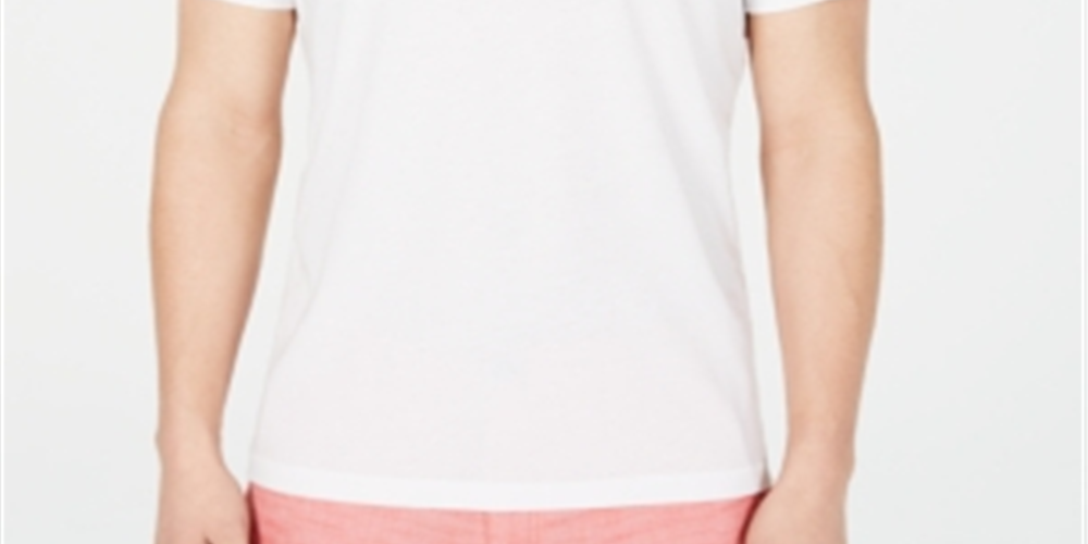 INC International Concepts Men's Short Sleeve Casual Shirt White Size Medium