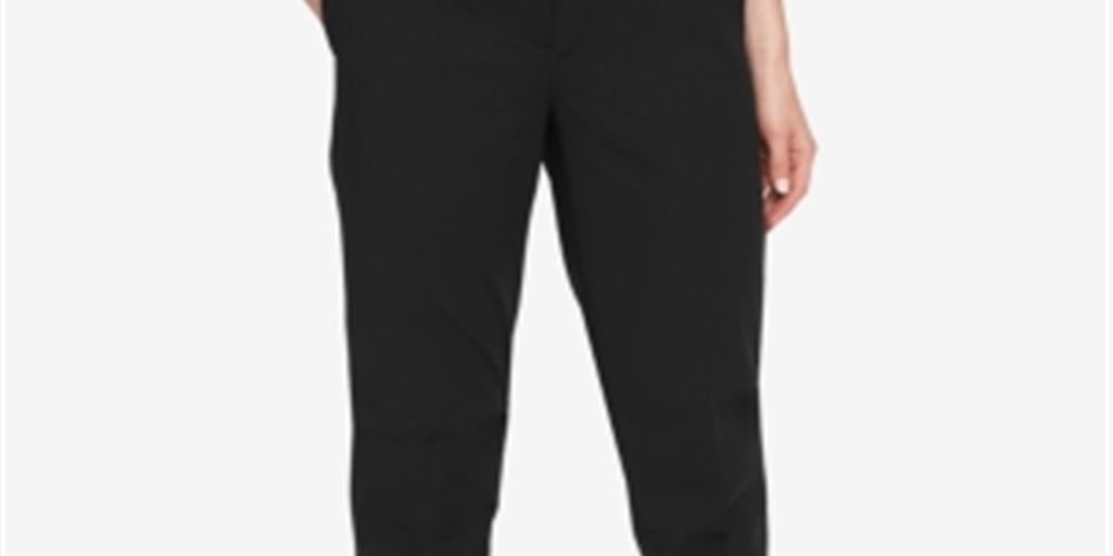 DKNY Women's Essex Pants Black Size 12 Petite