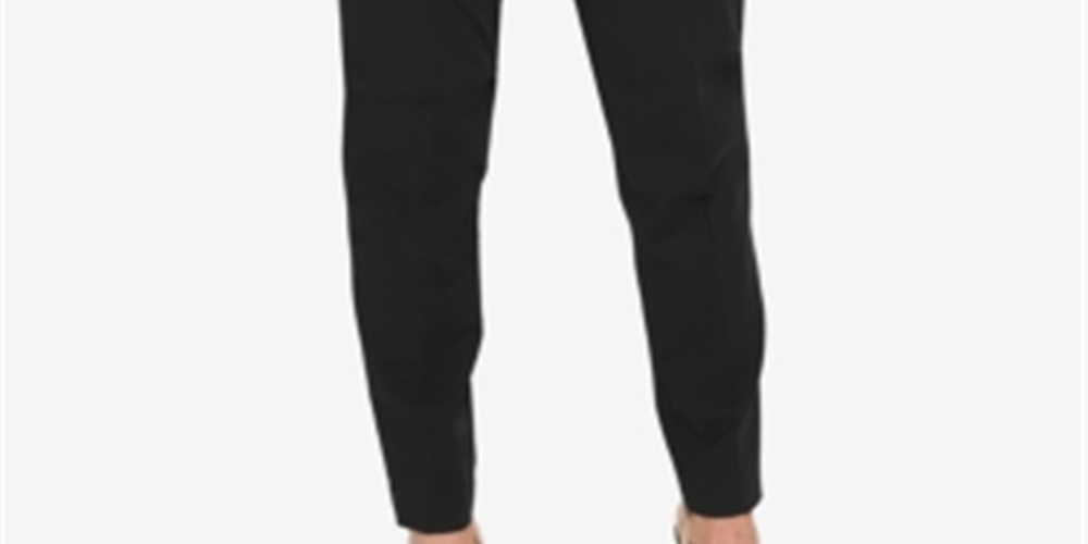 DKNY Women's Essex Pants Black Size 12 Petite