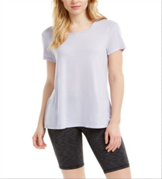 Ideology Women's Activewear Fitness T-Shirt Purple Size X-Small