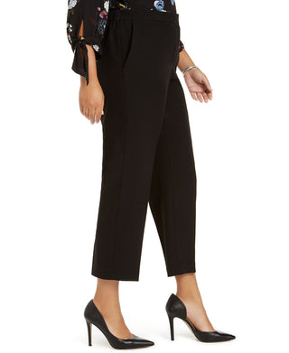 Kasper Women's Plus Straight Leg Pants Black Size 14W