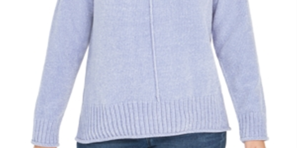 Style & Co Women's Chenille Sweater Blue Size Small